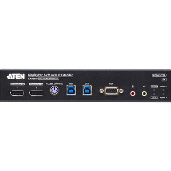 デュアルディスプレイDisplayPort IP-KVMエクステンダー(5K解像度&10GbEネットワーク対応) ATEN