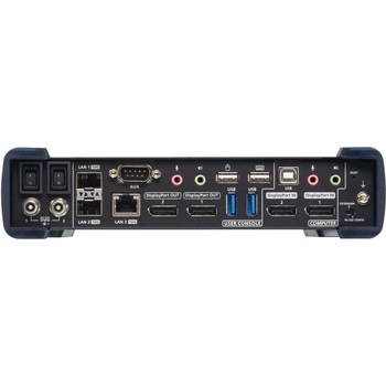 デュアルディスプレイDisplayPort IP-KVMエクステンダー(5K解像度&10GbEネットワーク対応) ATEN