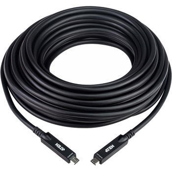 10m 4k60p DP alt mode 対応 USB-C ファイバーケーブル ATEN