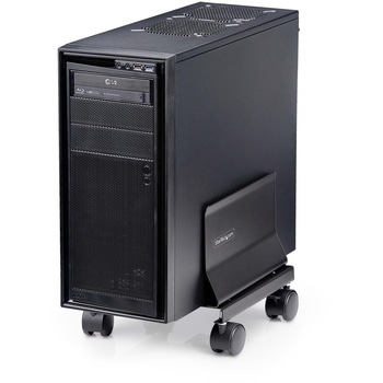 CPUスタンド/ストッパー付きキャスター付属/調整幅132～220mm/耐荷重21kg/デスクトップPCカート/タワー型パソコン フロアスタンド StarTech.com