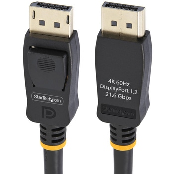 DisplayPort  1.2ケーブル/1.8m/4K60Hz/VESA規格/抜け防止機構付き/DPオス - DPオス/ブラック/モニターケーブル StarTech.com