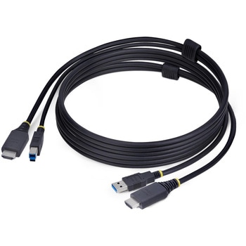KVMケーブル/1.8m/HDMI & USB 3.0 Type-A - Type-B 5Gbps/4K60Hz/PC パソコン自動切替器用ケーブル StarTech.com