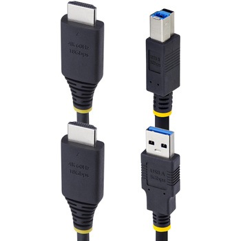 KVMケーブル/1.8m/HDMI & USB 3.0 Type-A - Type-B 5Gbps/4K60Hz/PC パソコン自動切替器用ケーブル StarTech.com