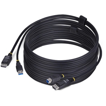 KVMケーブル/3m/DisplayPort 1.2 & USB 3.0 Type-A - Type-B 5Gbps/4K60Hz/PC パソコン自動切替器用 多機種対応ケーブル StarTech.com