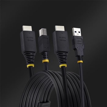 KVMケーブル/3m/HDMI & USB 3.0 Type-A - Type-B 5Gbps/4K60Hz/PC パソコン自動切替器用ケーブル - StarTech.com