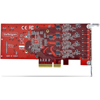 PCI Express拡張カード/PCIe 3.0 x4/4ポート USB Type-C 3.2 Gen 2/最大各10Gbps/ロープロファイル/各種OS/インターフェースボード - StarTech.com