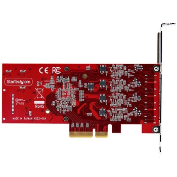 PCI Express拡張カード/PCIe 3.0 x4/4ポート USB Type-C 3.2 Gen 2/最大各10Gbps/標準プロファイル/各種OS/インターフェースボード StarTech.com