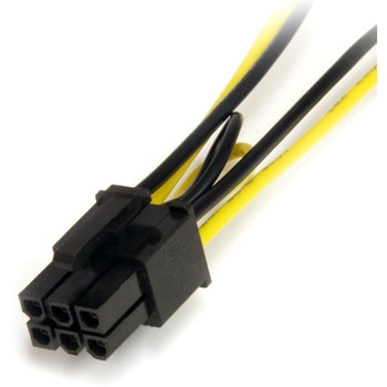 SATA電源ケーブル/15.2cm/1x 6ピンPCI Express電源コネクター - 2x 15ピンSATA/オス オス/PCIeビデオカード 変換アダプターケーブル StarTech.com