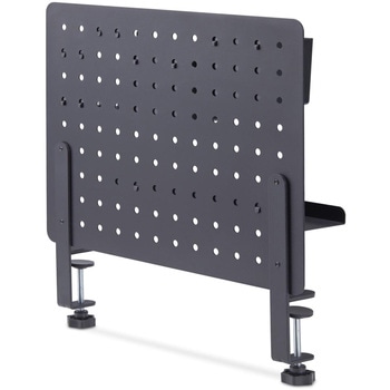 ペグボード/クランプ式/縦42 x 横32cm/トレー フック マグネットなどアクセサリー付属/ブラック/有孔パネル 卓上 デスク上収納 パンチングボード StarTech.com