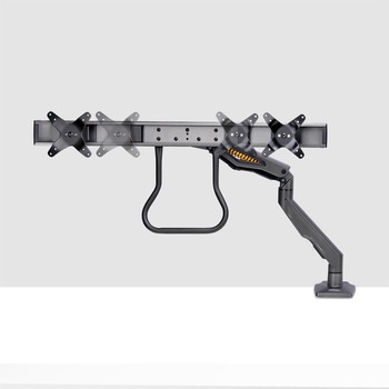 モニターアーム/Cクランプ固定式/2画面/最大27インチ/耐荷重15kg/VESA対応/クロスバー/高さ角度調整/PC パソコン ディスプレイアーム StarTech.com