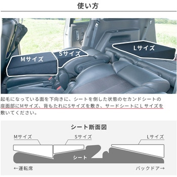 車中泊座席シートフラットマット セルタン