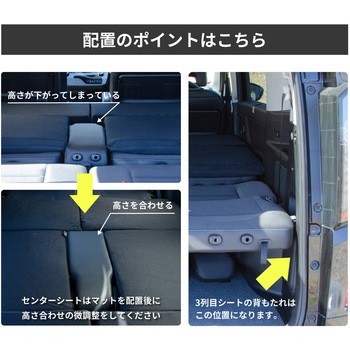 車中泊座席シートフラットマット セルタン