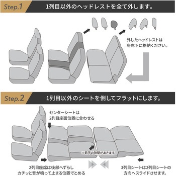 車中泊座席シートフラットマット セルタン