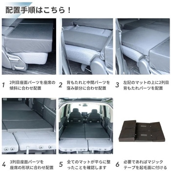 車中泊座席シートフラットマット セルタン