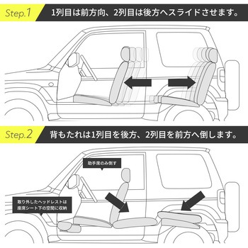 車中泊座席シートフラットマット セルタン