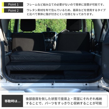 車中泊座席シートフラットマット セルタン