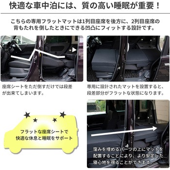 車中泊座席シートフラットマット セルタン