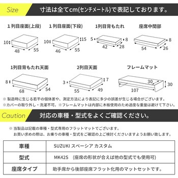 車中泊座席シートフラットマット セルタン