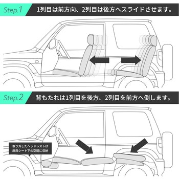 車中泊座席シートフラットマット セルタン