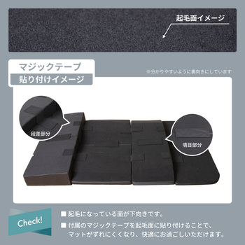 車中泊座席シートフラットマット セルタン