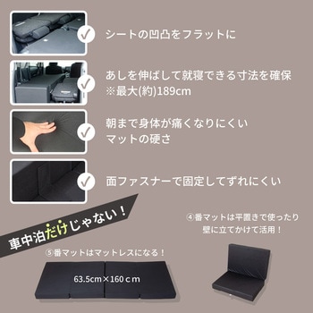 車中泊座席シートフラットマット セルタン