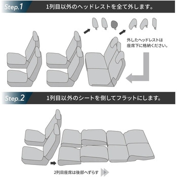 車中泊座席シートフラットマット セルタン
