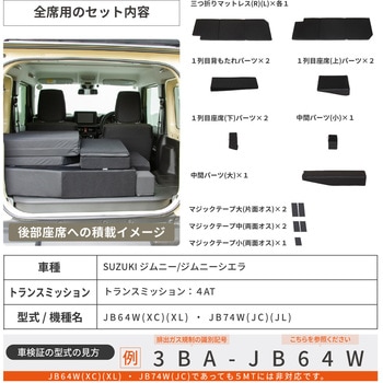 車中泊座席シートフラットマット セルタン