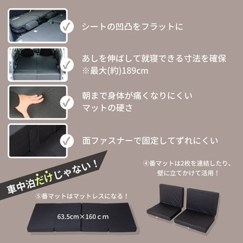 車中泊座席シートフラットマット セルタン