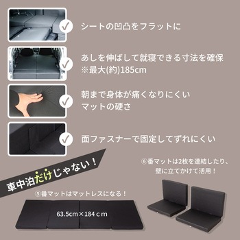 車中泊座席シートフラットマット セルタン
