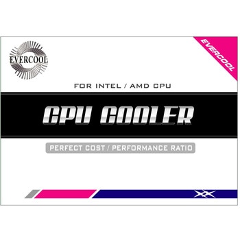 LGA115x/1200用プッシュピンCPUクーラー アイネックス