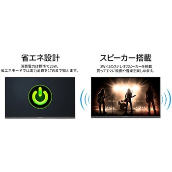 ディスプレイ27型/2560×1440/HDMI×2、DP×2/ブラック/スピーカー有/2年保証 JAPANNEXT