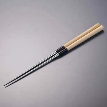 極上白木柄 盛箸(積層強化木柄付)210mm TKG