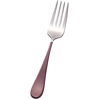 18-8エナメルレッド    デザートフォーク TKG