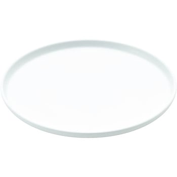 JE メラミンラウンドフラットプレート  21cm  ホワイト TKG