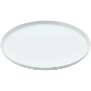JE メラミンラウンドフラットプレート  25cm  ホワイト TKG