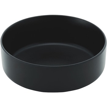 JE メラミンラウンドサイドディッシュ  15cm  ブラック TKG