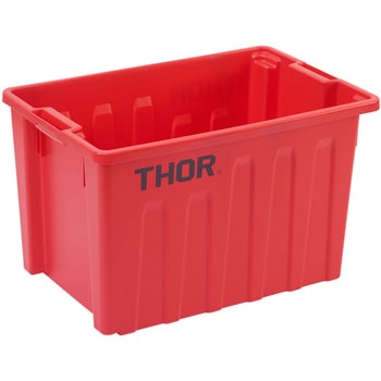 TRスタッカブルトートボックス(フタ無)55L  レッド TRUST