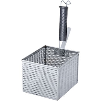 18-8パンチングシリコン柄角型うどん揚 - YUKIWA(ユキワ/三宝産業)