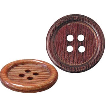 CH1003-10 木ボタン ブラウン 日本紐釦貿易 59678456