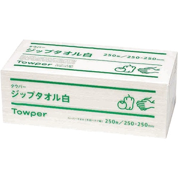 タウパー ジップ 白(1ケース12束入) トライフ(旧 東海加工紙)
