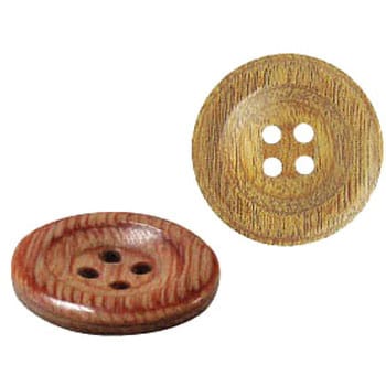 木ボタン ライトブラウン 日本紐釦貿易 ホックボタン スナップボタン 通販モノタロウ
