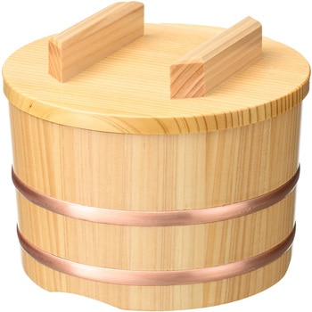 椹・ちらし桶(ウレタン塗装)蓋付  深型 ヤマコー