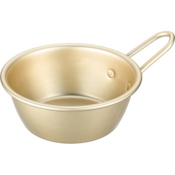 アルマイト マッコリカップ 手付  13cm ゴールド 510cc 前川金属