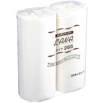 キッチンペーパーイイナ(12ロール入)265(90枚巻) 東京クイン