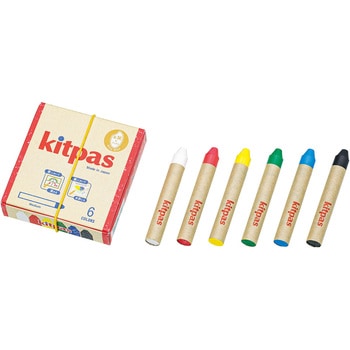 キットパス ミディアム(ライスワックス)6色 日本理化学