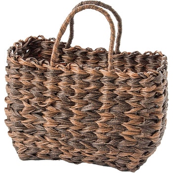 樹脂ウォーターヒヤシンス手提げバッグ   コーヒーブラウン - 萬洋