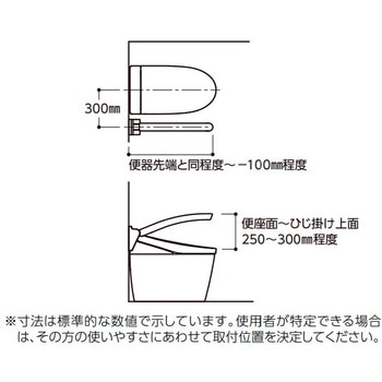 トイレ用手すり アームレスト TOTO