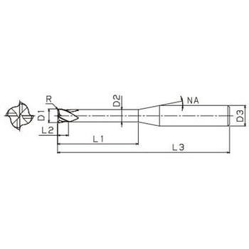 ion Depo Type A 超硬ラジアスエンドミル TOWA