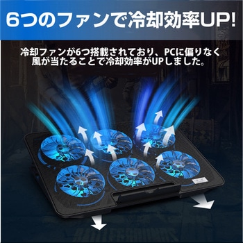 ノートパソコン クーラー スタンド ノートPC 冷却 ファンクーラー - メディアカバーマーケット