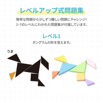 Artec MiraTOY 木製タングラムパズル - アーテック[学校教材・教育玩具]